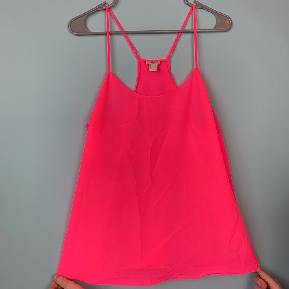 J. Crew Neon Pink size 8 Tanktop. EUC